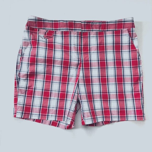 IZOD Checked Shorts SZ 14 - Picture 1 of 8